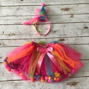 NEW Happy Birthday Tutu and Hat Pink costume